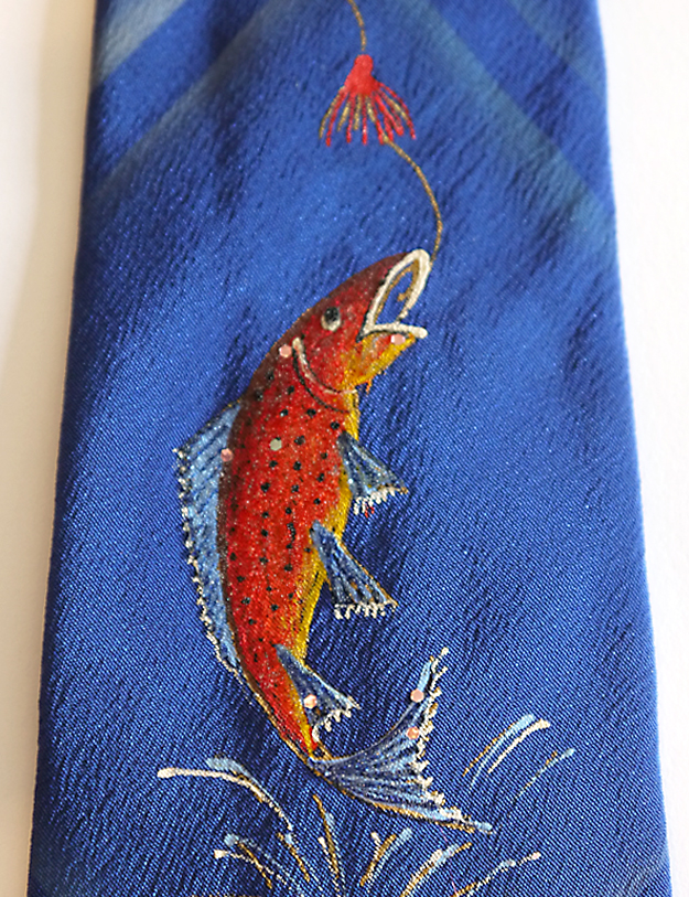The vintage textile it was lined with